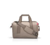 reisenthel allrounder M - Versatile Doctor's Bag for Travel, Work or Leisure - With Functional Stylish Design, Herringbone Mocha, standard size, western