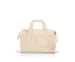 reisenthel allrounder M - Versatile Doctor's Bag for Travel, Work or Leisure - With Functional Stylish Design, Leo Vanilla, Einheitsgröße, Sports bags
