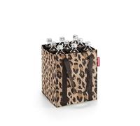 reisenthel Bottle Bag Leo Macchiato - 9 Compartments, Easy Recycling of Bottles, Carrying Straps