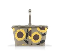 reisenthel Carrybag Frame Sunflowers - Sturdy Shopping Basket with Lots of Storage Space and Practical Inner Pocket - Elegant and Water-Repellent Design
