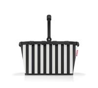 reisenthel Carrybag Sturdy Shopping Basket with Lots of Storage Space and Practical Inner Pocket - Elegant and Water-Repellent Design, Summerstripes Black, Standard Size, Modern