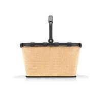 reisenthel Carrybag Sturdy Shopping Basket with Lots of Storage Space and Practical Inner Pocket - Elegant and Water-Repellent Design, Frame Raffia Black, 22 L