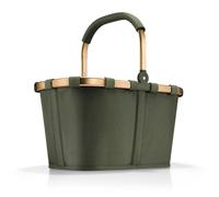 reisenthel Carrybag Sturdy Shopping Basket with Lots of Storage Space and Practical Inner Pocket - Elegant and Water-Repellent Design, Forest Gold, Einheitsgröße, Casual