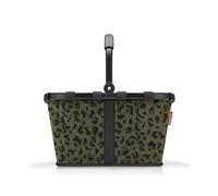 reisenthel Carrybag Teddy Leo Olive - Sturdy Shopping Basket with Lots of Storage Space and Practical Inner Pocket - Elegant and Water-Repellent Design