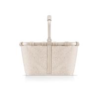 reisenthel carrybag teddy sand - sturdy shopping basket with plenty of storage space and practical inner pocket - elegant and water-repellent design
