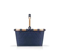 reisenthel Carrybag XS Frame Rhombus Midnight Gold - Small Sturdy Basket in XS Format Small Version of Shopping Icon Practical Inner Pocket - Elegant, Water-Repellent Design