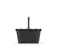reisenthel Carrybag XS Glossy Dots Black - Small Sturdy Basket in XS Format Small Version of Shopping Icon Practical Inner Pocket - Elegant, Water-Repellent Design