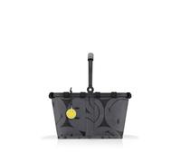 reisenthel Carrybag XS Smiley Grey - Sturdy Shopping Basket with Practical Inner Pocket - Elegant and Water-Repellent Design