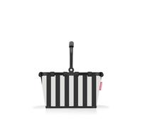 reisenthel carrybag XS summerstripes black - sturdy shopping basket with practical inner pocket - elegant and water-repellent design