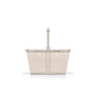 reisenthel Carrybag XS Teddy Sand - Sturdy Shopping Basket with Practical Inner Pocket - Elegant and Water-Repellent Design