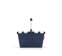 reisenthel carrybag XS Twist Navy - Sturdy Shopping Basket with Practical Inner Pocket - Elegant and Water-Repellent Design