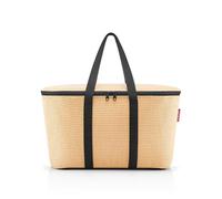 reisenthel Coolerbag - Cool Bag Made of High-Quality Polyester Fabric - Ideal for Picnics, Shopping and on The Go, Raffia Black, Regular, Cool Bag
