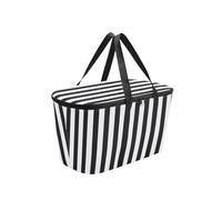 reisenthel Coolerbag Summerstripes Black - Cool Bag Made of High-Quality Polyester Fabric - Ideal for Picnics, Shopping and on the Go