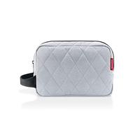 reisenthel cosmeticpouch M - Toiletry Bag for Cosmetics, Charging Cable and Personal Items, Rhombus Light Grey, M, Modern