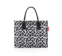 reisenthel Daily Shopper - Modern, Straightforward Shopper for Any Occasion - Practical Handbag, Large Enough for Your Shopping and Everyday Items, Leo Nero, L, Minimal
