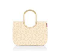 reisenthel Loopshopper L - Sturdy Bag with Practical Compartments Made from Recycled PET Bottles - Charming and Water-Repellent Design Gold, Leo Vanilla, L, Casual