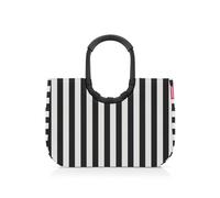 reisenthel Loopshopper L - Sturdy Bag with Practical Compartments Made from Recycled PET Bottles - Charming and Water-Repellent Design Gold, Summerstripes Black, L, Contemporary