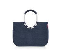 reisenthel Loopshopper L - Sturdy Bag with Practical Compartments Made from Recycled PET Bottles - Charming and Water-Repellent Design Gold, Twist Navy, L, Casual