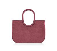 reisenthel Loopshopper L - Sturdy Bag with Practical Compartments Made from Recycled PET Bottles - Charming and Water-Repellent Design Gold, Twist Maroon, 46x34,50x25 cm