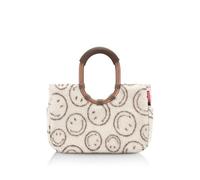 reisenthel loopshopper M, smiley® teddy chocolate | Removable inner pocket with 3 compartments, padded round handle, two outer compartments