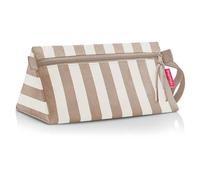 reisenthel Maxi case WP6056 Summerstripes Coffee - Pencil Case Made from Recycled PET Bottles with 2.5 L Volume - Water-Repellent - W 13.5 x H 1.5 x D 28 cm