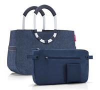 Reisenthel OS4113 LOOPSHOPPER M HERRINGBONE DARK BLUE Gym Bag Women's HERRINGBONE DARK BLUE Size Unica