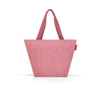 reisenthel Shopper M op-Art - Spacious Shopping Bag and Elegant Handbag in one - Made from Water-Repellent Material, Berry, Medium