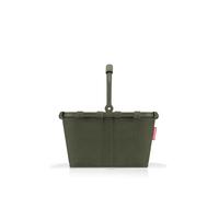 reisenthel Carrybag XS Cord Dark Matcha - Sturdy Shopping Basket with Practical Inner Pocket - Elegant and Water-Repellent Design