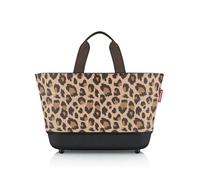 reisenthel Shoppingbasket - Casual shopping companion with high functionality, Leo Macchiato, standard size, shopping basket