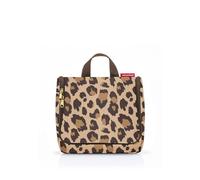 reisenthel Toiletbag Practical Toiletry Bag with Hook, Water-Repellent Material, Leo Macchiato, Regular, Leo Macchiato toiletbag