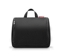 reisenthel Toiletbag XL Practical Toiletry Bag with Hook, Water-Repellent Material, Mesh Black., 28 cm, Cosmetic Bag