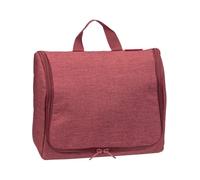 reisenthel Toiletbag XL Practical Toiletry Bag with Hook, Water-Repellent Material, Twist Maroon, 28x23x10 cm