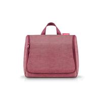 reisenthel Toiletbag XL Practical Toiletry Bag with Hook, Water-Repellent Material, Twist Maroon, 28x23x10 cm