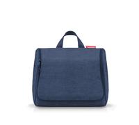reisenthel Toiletbag XL - Practical XL Toiletry Bag with Hook, Water-Repellent Material, Twist Navy, 28 cm, Contemporary