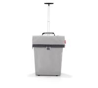 reisenthel Trolley M Portable Shopping Trolley with Sturdy Aluminium Frame, Colour: Herringbone Grey