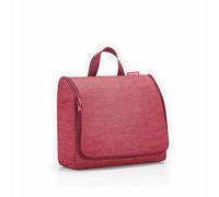 reisenthel Toiletbag XL Practical Toiletry Bag with Hook, Water-Repellent Material, Twist Maroon, 28x23x10 cm
