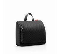 reisenthel Toiletbag XL Practical Toiletry Bag with Hook, Water-Repellent Material, Mesh Black., 28 cm, Cosmetic Bag