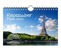 Reisezauber Paris KN2023-5W-0331-D-0 Wall Calendar DIN A5 for 2023 France Soul Magic Multi-Coloured