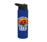 Reisfink I'm Just Here for Java Sparrow Stainless Steel Insulated Water Bottle