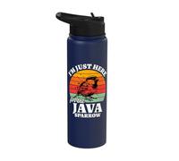 Reisfink I'm Just Here for Java Sparrow Stainless Steel Insulated Water Bottle