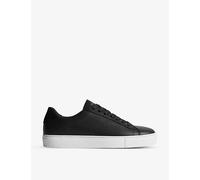 Reiss Mens Reiss Finley Leather Low-Top Trainers Black Eur 41 / 7 UK Men