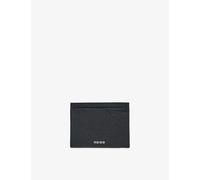 Reiss Mens Reiss Hugo Logo-Embossed Leather Card Holder Black 1 Size