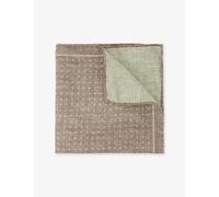Reiss Mens Reiss Pier Diamond-Print Silk Pocket Square Light Brown 1 Size