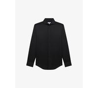Reiss Mens Reiss Storm Slim-Fit Cotton-Twill Shirt Black XL