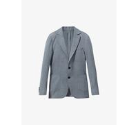 Reiss Mens Soft Blue Aphrodite Slim-fit Single-breasted Stretch-woven Blazer 40