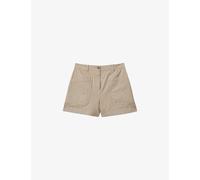Reiss Womens Neutral Nova Turn-up Mid-rise Stretch-cotton Shorts 4