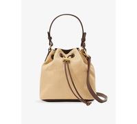Reiss Womens Reiss Evie Raffia-Effect Shoulder Bag Natural 1 Size
