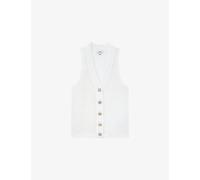 Reiss Womens Reiss Robin Knitted Linen Tank Top White S