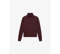 Reiss Womens Reiss Wendy Roll-Neck Wool Jumper Burgundy M