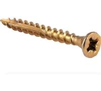 Reisser - 4.0 X 25 R2 Cutter Wood Screw CSK Yellow Pozi Full Thread (200)